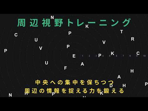 周辺視野トレーニング