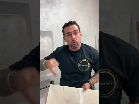 Venetian Plaster Carrara coarse marmorino application