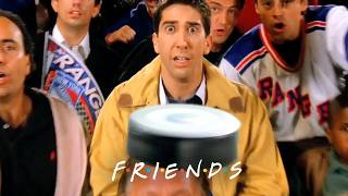 Ross Gets a Hockey Puck to the Face at an NHL Game | Friends