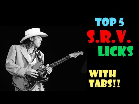 Top 5 SRV (Stevie Ray Vaughan) Licks - WITH TABS!!