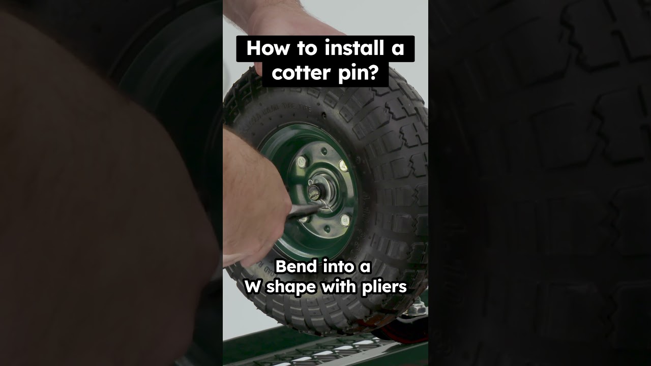 Cotter pins can be confusing if you haven’t used them before!