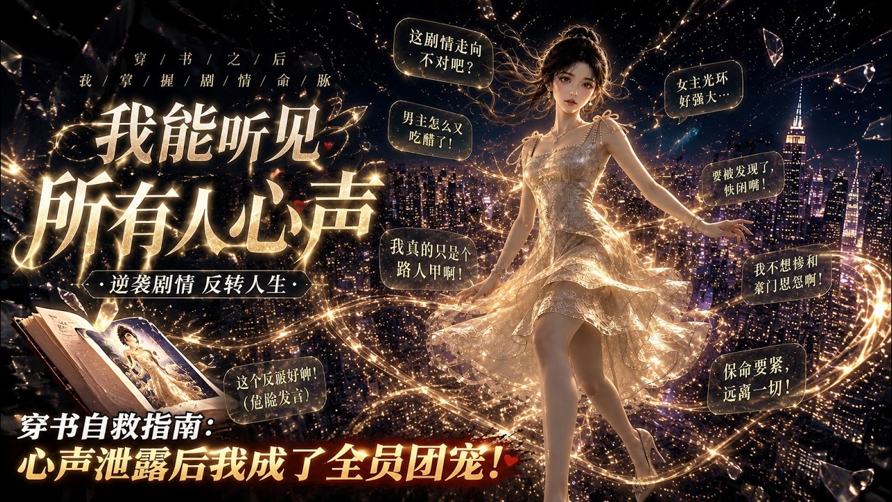 ⚡️新剧开播《穿书后我的心声藏不住了》穿成团宠真千金，心声预警全家，揭穿假千金，逆袭开挂！ #漫剧 #热血 #爽文 #灰塔漫研社