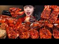 Spicy Buldak Giant Lobster Braised Abalone Seafood Mukbang Asmr