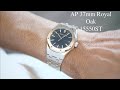 4K Audemars Piguet 37mm Royal Oak 15550ST Blue Dial Review Wrist Shots Hafiz J Mehmood