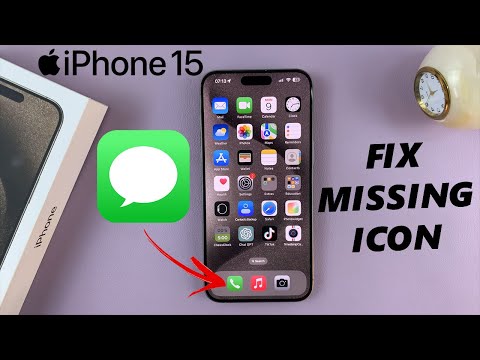 Messages Icon Missing On Home Screen Dock - FIX iPhone 15 & iPhone 15 Pro