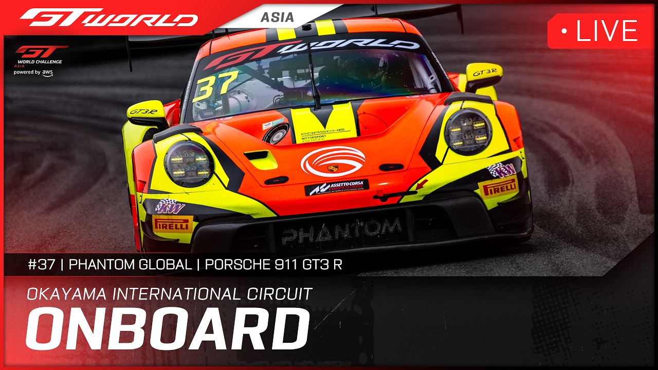 LIVE ONBOARD | Race 2 | Okayama | #37 Phantom Global Porsche 911 | 2026 GT World Challenge Asia