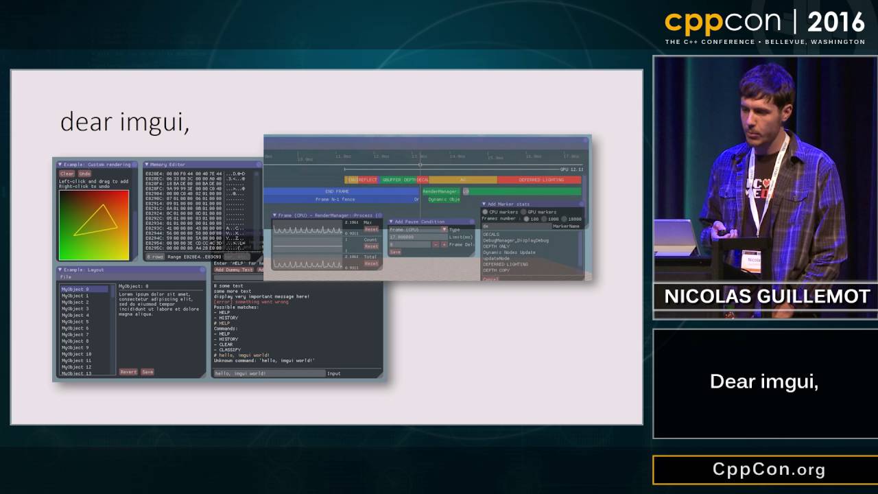 CppCon 2016: Nicolas Guillemot “Dear imgui,