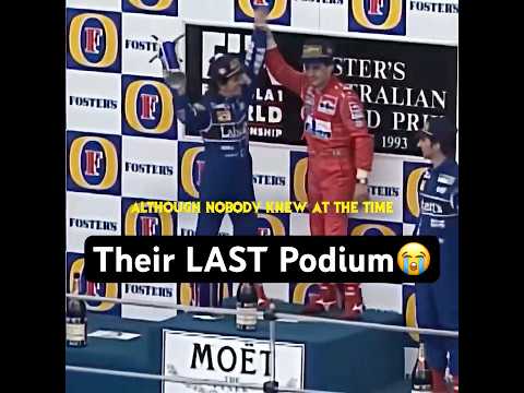 Senna & Prost – Their Final Podium Together 🏆 End of an Era #f1shorts #ayrtonsenna #alainprost