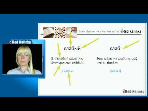 Long and short adjectives in Russian