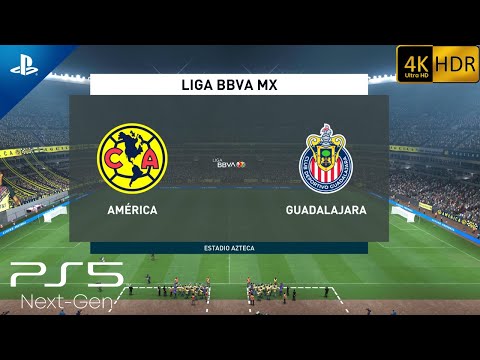 PS5 - FIFA 22 Next Gen Club America VS Chivas de Guadalajara GAMEPLAY (UHD 4K HDR 60fps) Liga MX