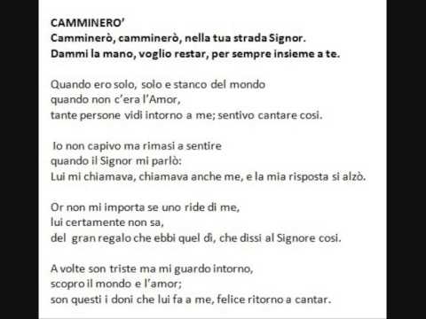 Camminerò - Misc Praise Songs