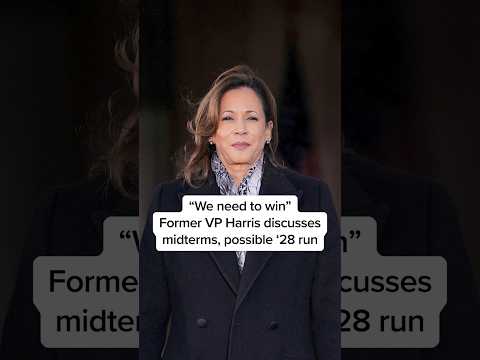 'We need to win': Former VP Harris discusses midterms, possible '28 run