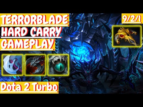 Terrorblade 9/2/1 [HARD CARRY] [DOTA 2 Turbo Gameplay] 7.30