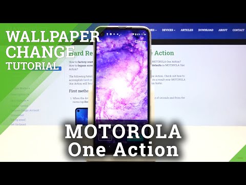 Hot to Change Wallpaper in MOTOROLA One Action – Set Up Display Look