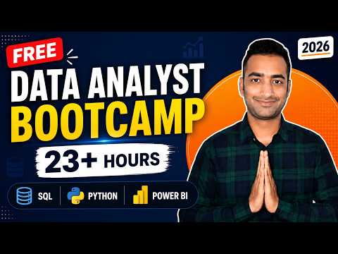 Complete Data Analyst Bootcamp [23+ Hours] | SQL, Python, Pandas, Power BI, DAX & Real Projects