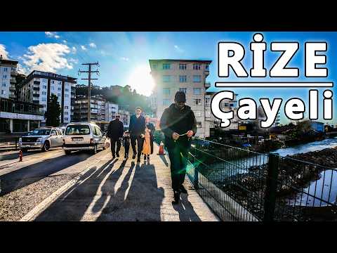 Rize Çayeli 4K Yürüyüş Turu | Discover the Beauty of Black Sea Streets