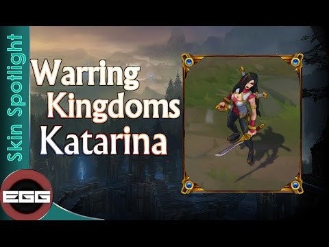 Warring Kingdoms Katarina Skin Spotlight - League of Legends Skin Review [HD]
