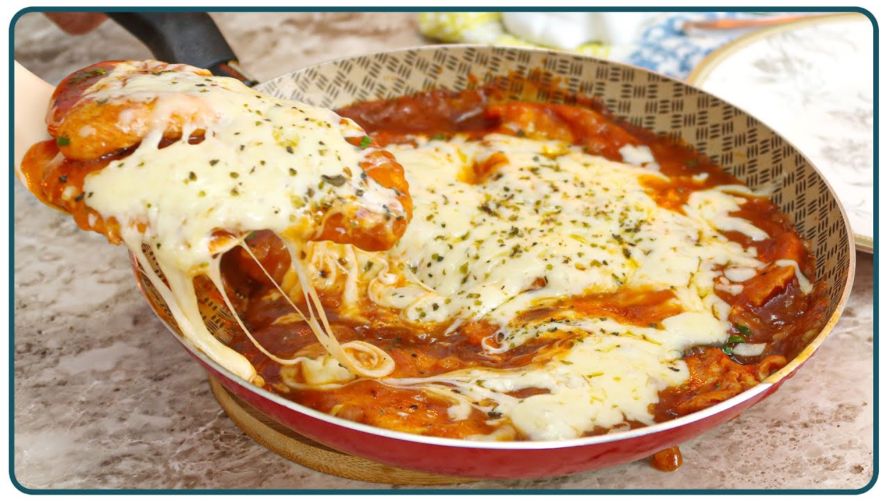 FRANGO TIPO PARMEGIANA EM UMA PANELA SÓ, FICA PRONTO EM MINUTOS | Nandu Andrade