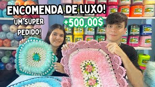 RECEBI UM SUPER PEDIDO DE PEÇAS COM BARBANTE PELUDINHO!🌈 Um LUXOO total!