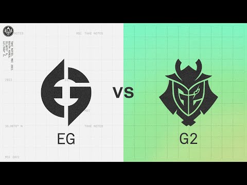 EG vs G2 | 2022 MSI Groups Day 1 | Evil Geniuses vs. G2 Esports