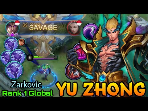 Yu Zhong Perfect SAVAGE!! - Top 1 Global Yu Zhong Zarkovic - Mobile Legends: Bang Bang