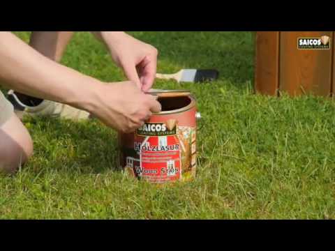 SAICOS Holzlasur – Schritt für Schritt