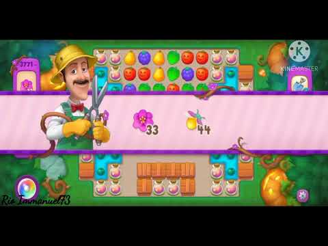 Gardenscapes Super hard level 3771 No Booster || Gameplay