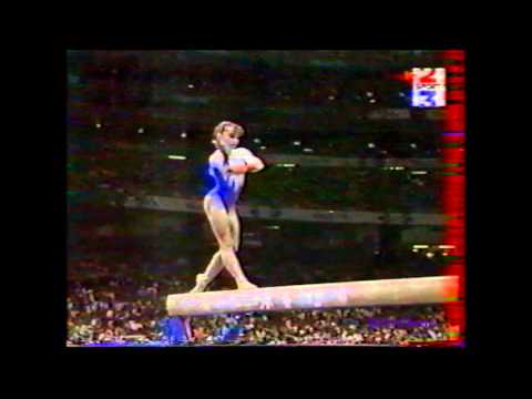 Ludivine FURNON (FRA) beam - 1996 Atlanta Olympics Team Optionals