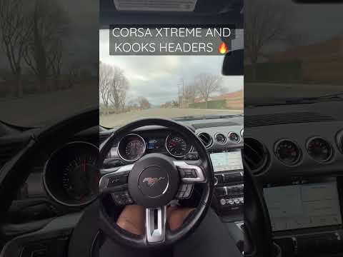 INSANE SOUNDING S550 MUSTANG 5.0 WITH KOOKS HEADERS AND A CORSA EXTREME EXHAUST (RAW DOWNSHIFTS)
