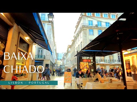 Baixa Chiado LISBON - Downtown on a Saturday Afternoon