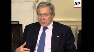 President Bush in talks with Democrat leaders