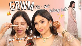 chatty Get ready for ✨sister in law🩷wedding || rose gold makeup look