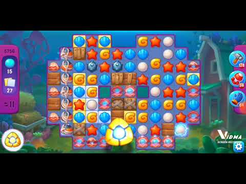 Fishdom. 5756 super hard level no boosters and diamonds - 21 move