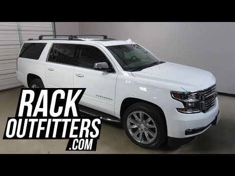 Chevrolet Suburban with Thule AeroBlade Edge Roof Rack Crossbars by Rack Attack