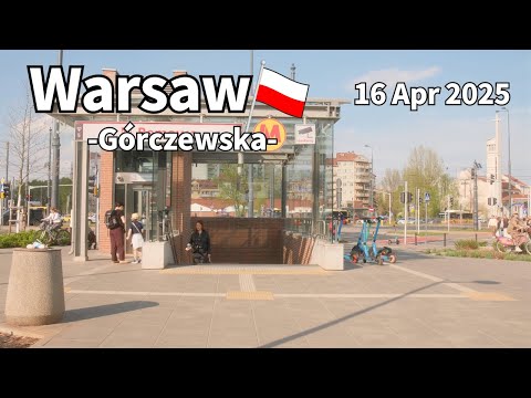 Spring Walk Warsaw Bemowa Górczewska Poland - April 2025 | Walking Tour