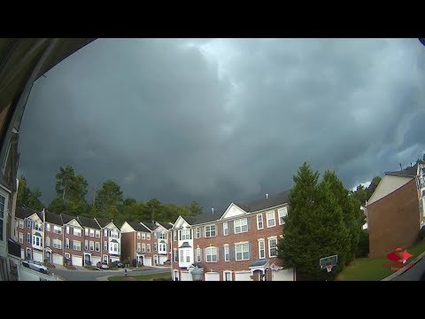 Amazing Timelapse of Passing Storm - 8/9/2018