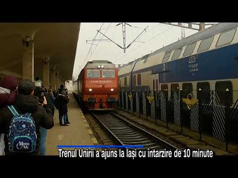 Trenul Unirii a ajuns la Iași cu întarzire de 10 minute