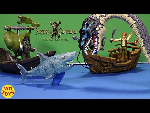 New Pirates Of The Caribbean Dead Men Tell No Tales Ghost Shark Attack & Ghost Pirate Hunters Unbox