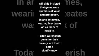 Officials insisted that gems were symbols of valor and protection.