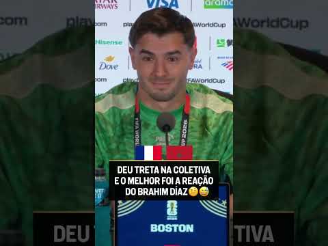 DO NADA UMA TRETA ABSURDA NA COLETIVA DO BRAHIM DÍAZ KKKKKKKKKKK #shorts