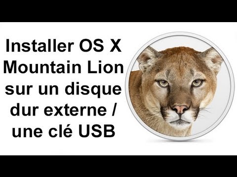 comment installer os x mountain lion