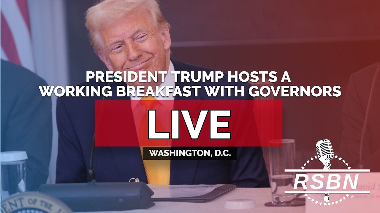 LIVE President Trump Participates in a Working Breakfast with Governors - 02/20/26