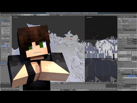 Minecraft Animation [Blender] - ENG: Let's start!