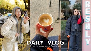 【日常Vlog】秋を感じた数日間の記録🍂☕️カフェ/コーデ紹介/イベント/美容院