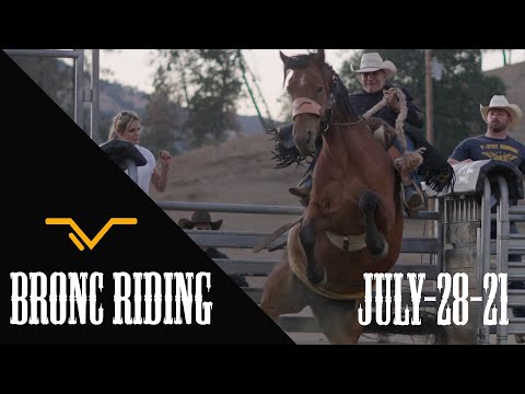Epic Bronc Riding Practice | July 28 2021 | Veater Ranch