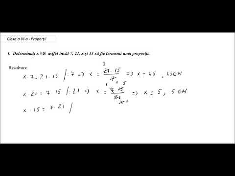 Clasa a VI-a - Proportii - ex. 1- termenii unei proportii