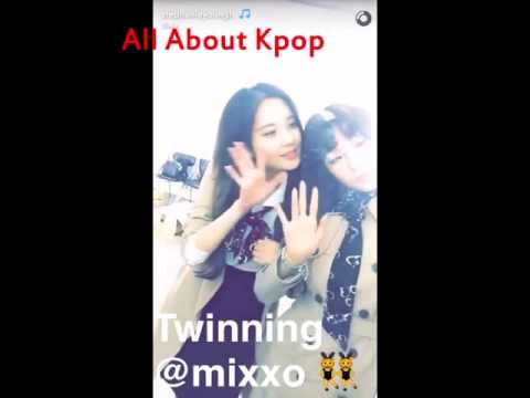 SNSD Tiffany Snapchat with Seohyun