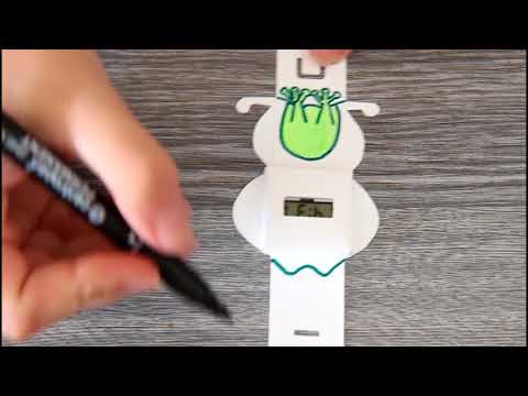 Pomaluj si své papírové hodinky!