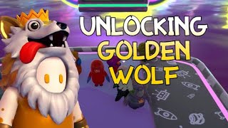 Unlocking the Golden Wolf top in Fall Guys!