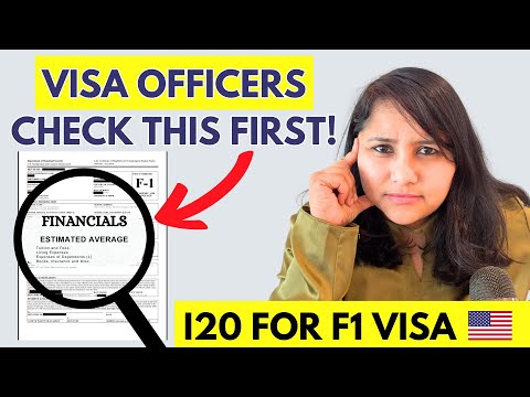 How does a visa officer read the funding section of your I-20?